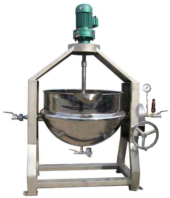 (刮底搅拌式)蒸汽可倾式夹层锅