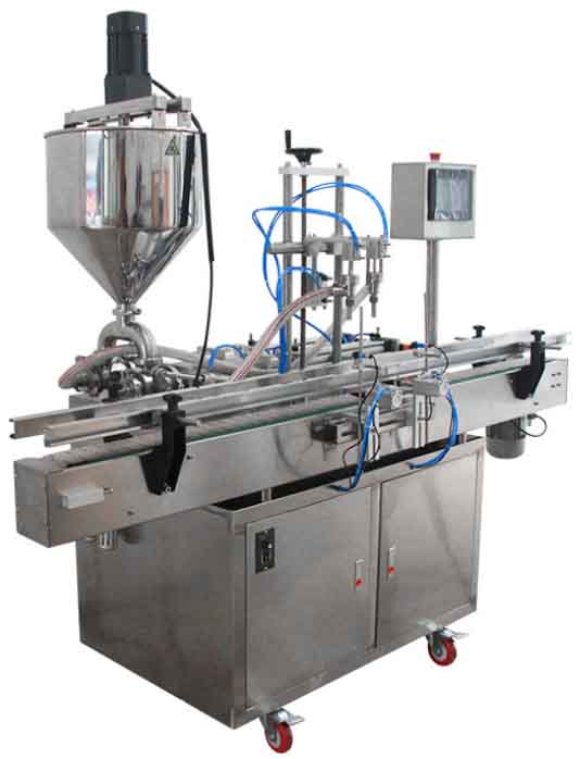 全自动膏体灌装机(带搅拌)