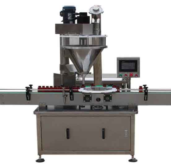YX-FDT全自动粉末瓶装、罐装转盘灌装机