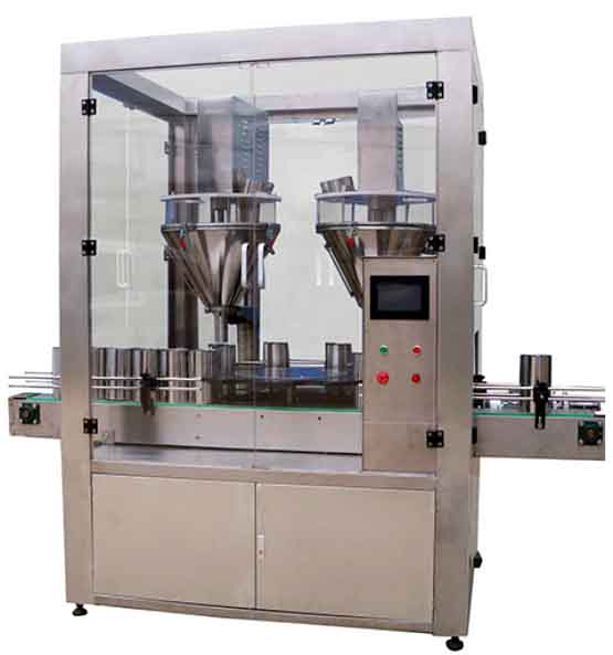 YX-FST高精度双头罐装机(奶粉在线称重高速灌装机)