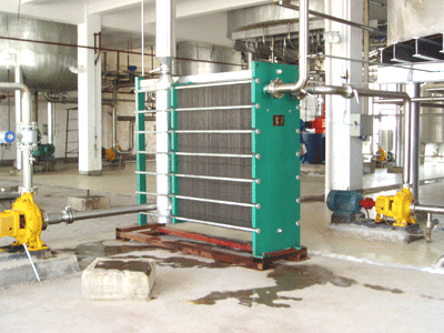 板式换热器在啤酒上的使用现场 