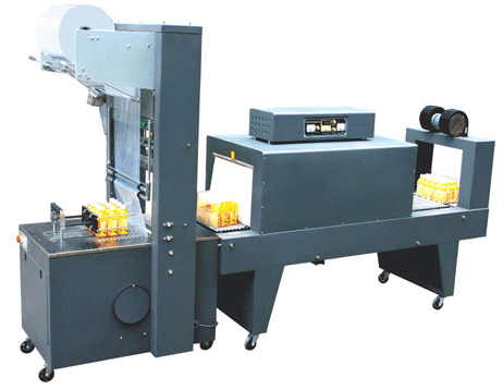 袖口半全自动包装机+PE热收缩包装机