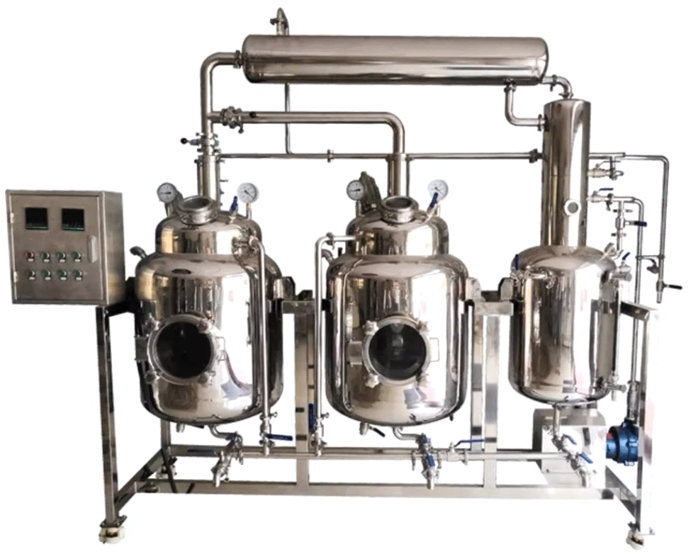 植物提取浓缩设备,教学和实验型提取浓缩机组,中药浓缩机煎药机